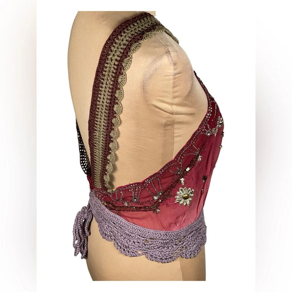 SOLD NWT Free People Hi There Halter Top Medium - Picture 7 of 16